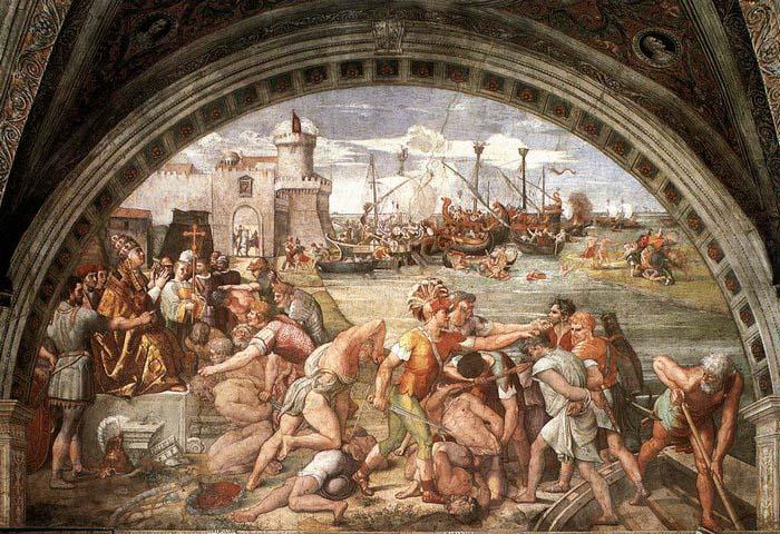 RAFFAELLO Sanzio The Battle of Ostia china oil painting image